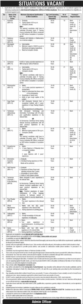 general headquarter ghq jobs 2025 advertisement