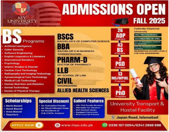 uni admission in islmabad